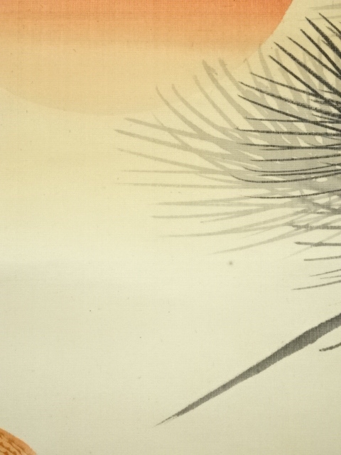 道具 ] - 道具 松襄筆 松上双鶴 肉筆絹本掛軸 | ネットショップ圭